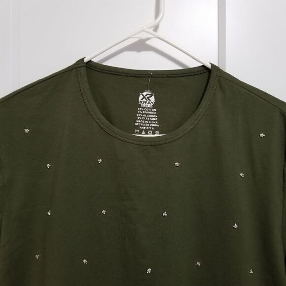 Xray olive tshirt with skulls - Picture 6 of 8